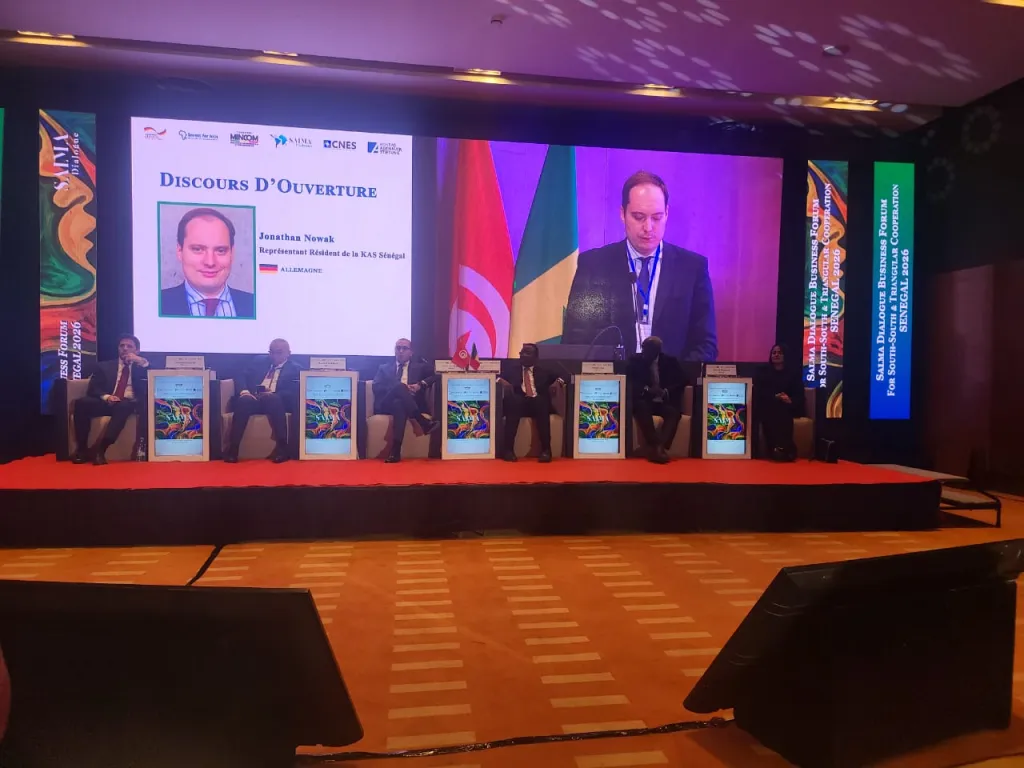 Cérémonie d’ouverture officielle du Business Forum ( 3-4 février 2026) pour la coopération Sud-Sud organisé par Salma Dialogue de la Tunisie en partenariat avec la CNES